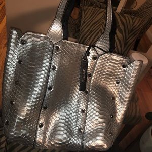 Jimmy Choo Small Python Lockett Shopper